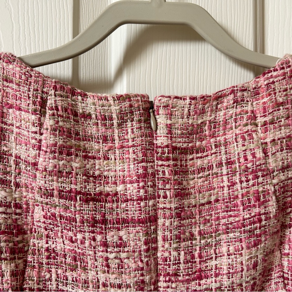 Talbots 8P Classic Vintage Pink Tweed Dress - Picture 5 of 6
